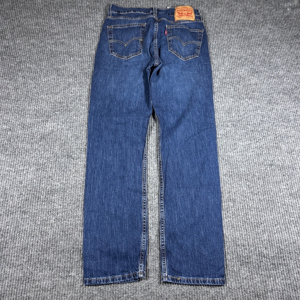 Levi's 514 Jeans Men's 29x30 Straight Fit Dark Wash Blue Denim Casual Travel